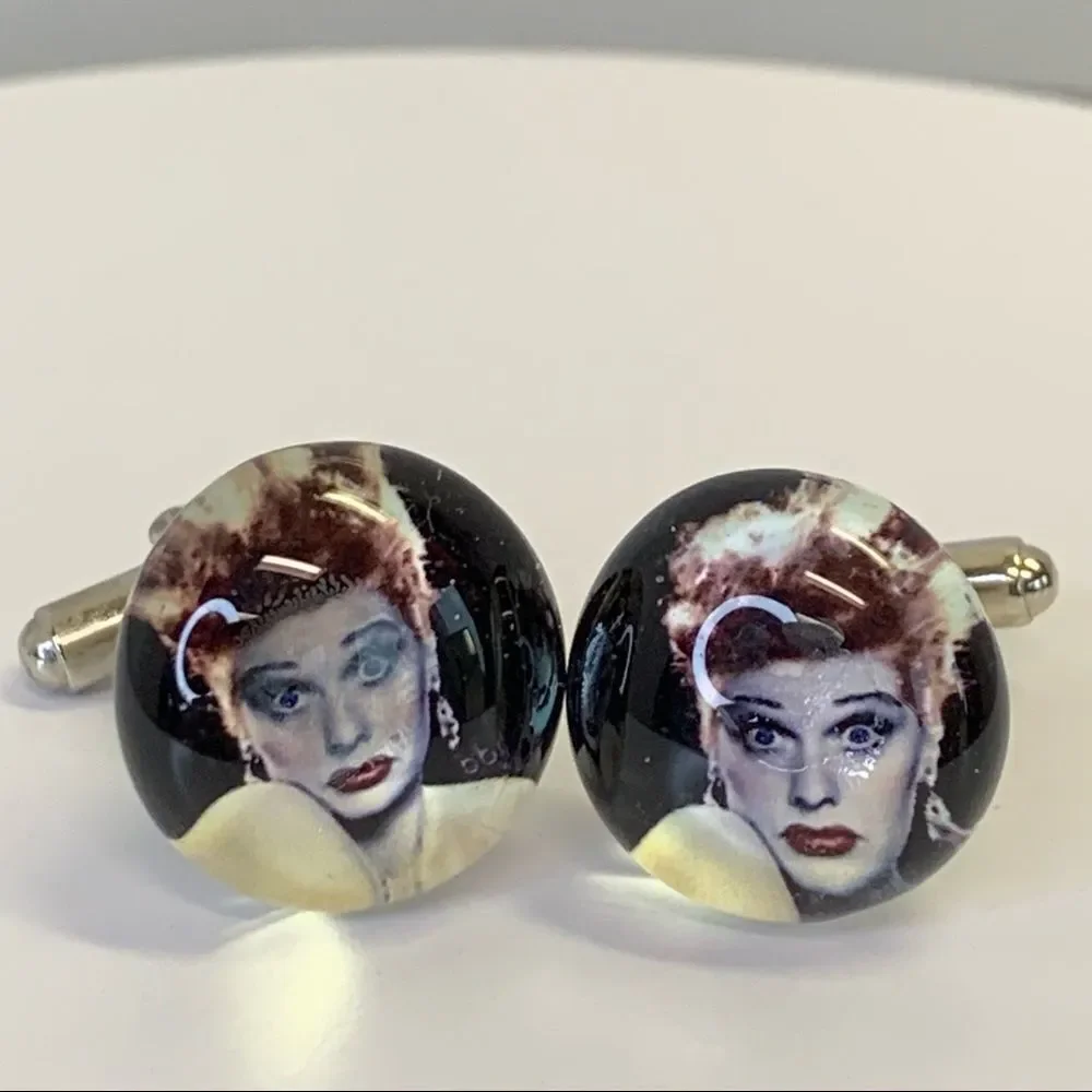 I love Lucy coloured cufflinks